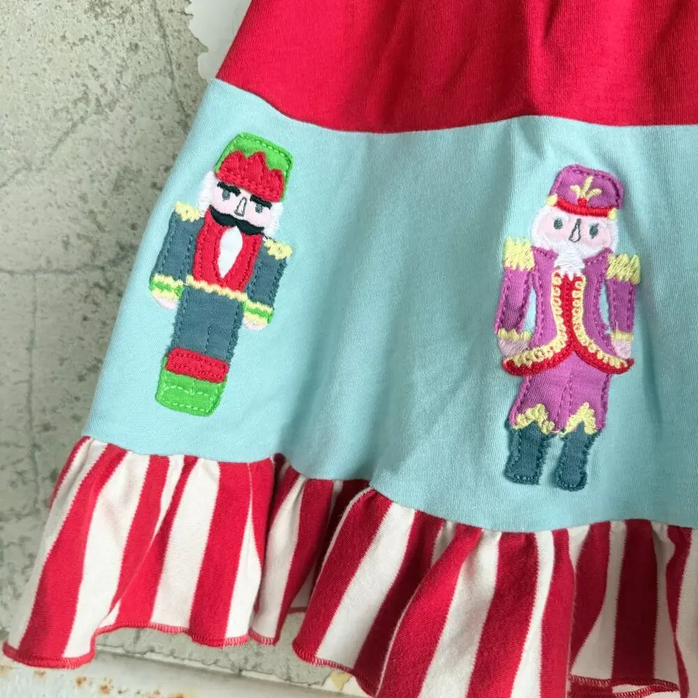 Lemon Loves Lime Nutcracker Skirt Ruffle Christmas Party Festive Holiday Girls 6